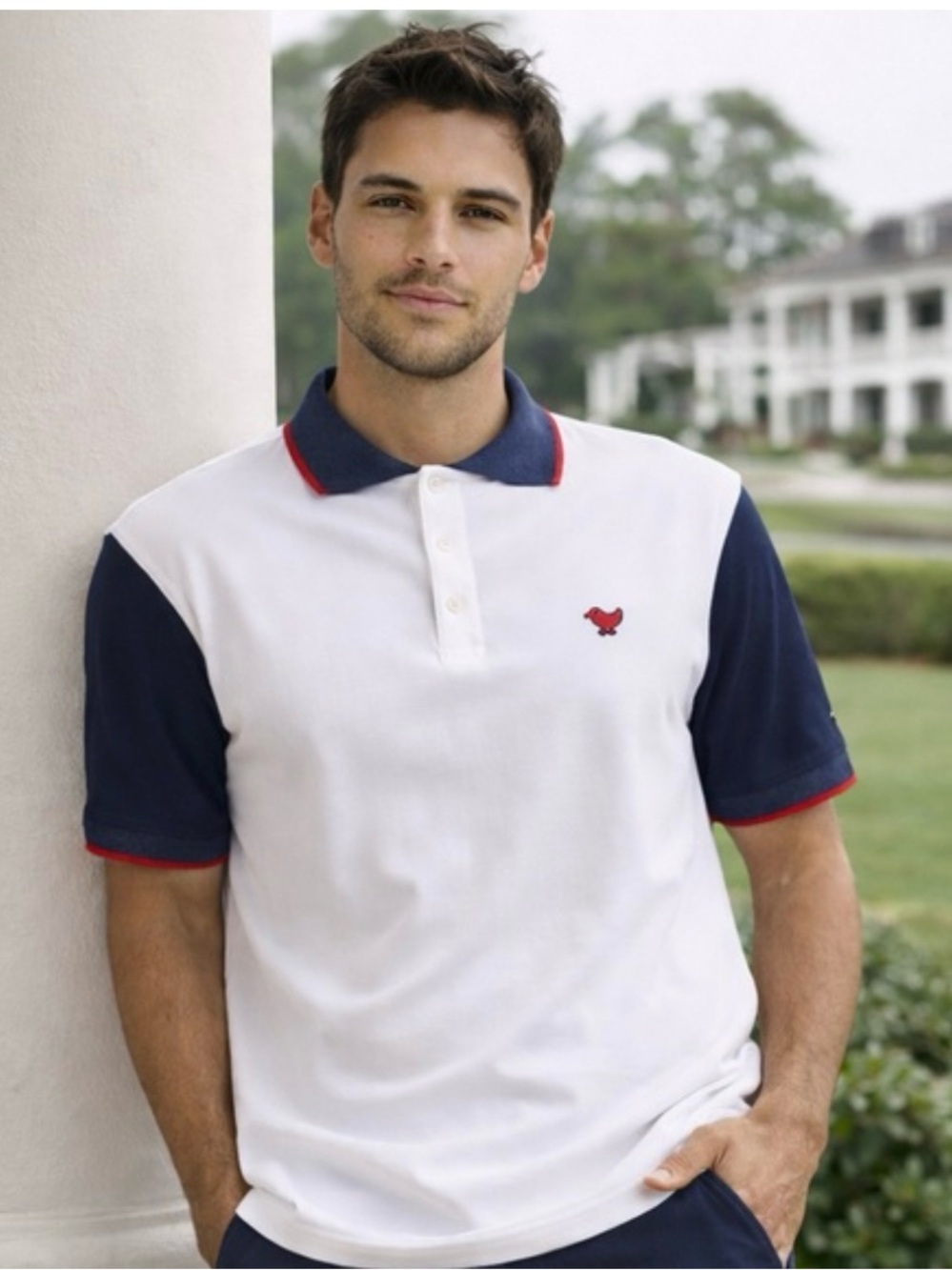 Bad Birdie Pique Polo Size Large